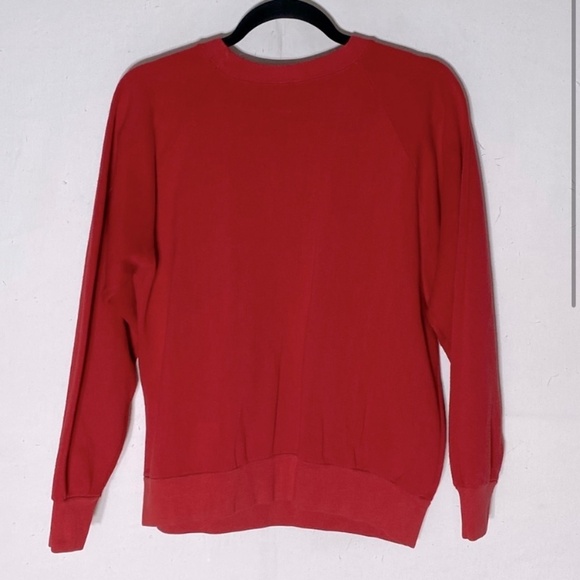 Vintage Ebert Sportswear Red Indiana University Hoosiers Crew Neck Sweatshirt L - Picture 2 of 15